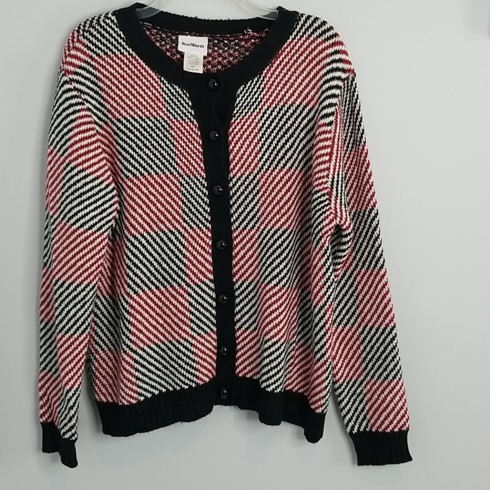 BONWORTH grandma cardigan sweater vintage vibes